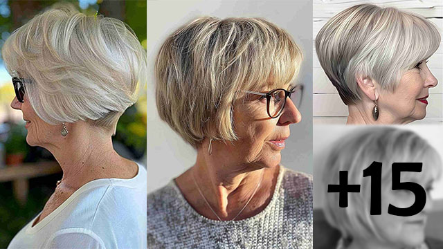 +15 Modern Short Bob Hairstyles for Women Over 60 Embracing a Youthful Vibe